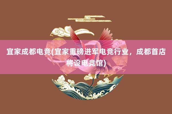 宜家成都电竞(宜家重磅进军电竞行业，成都首店将设电竞馆)