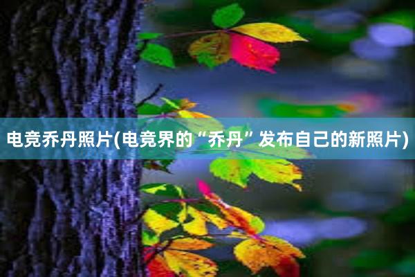 电竞乔丹照片(电竞界的“乔丹”发布自己的新照片)