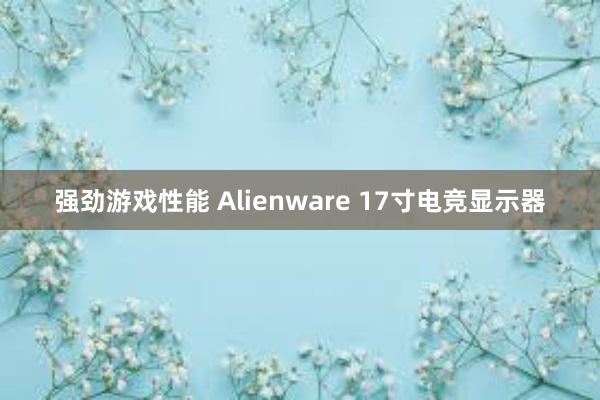 强劲游戏性能 Alienware 17寸电竞显示器