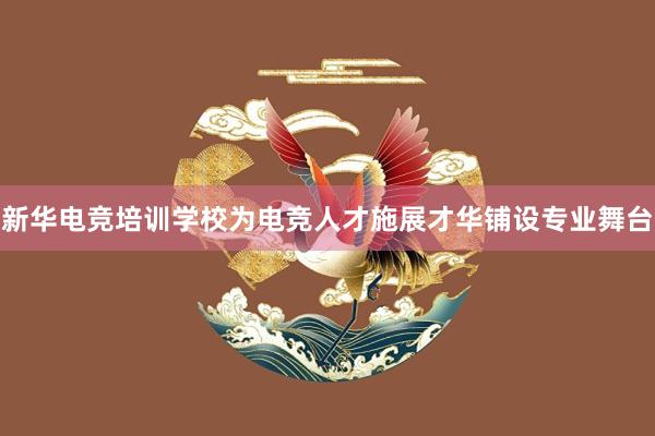 新华电竞培训学校为电竞人才施展才华铺设专业舞台