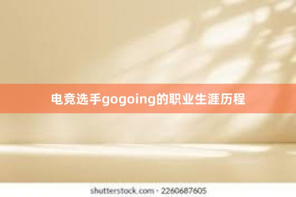 电竞选手gogoing的职业生涯历程